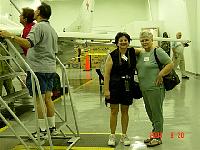 Connie Pardew and Doris Barnes at Nellis AFB petting zoo