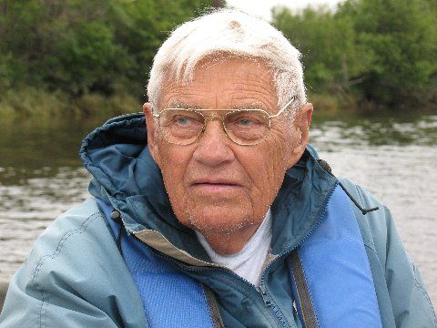 Marty Knutson fishing on the King Salmon in Alaska in September 2008