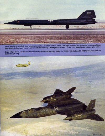 YF12A, forerunner of SR 71