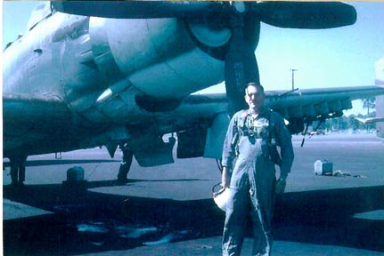 1970 Frank in training on A-1’s at Huelburt Field. Flew the fastest & the slowest in SEA