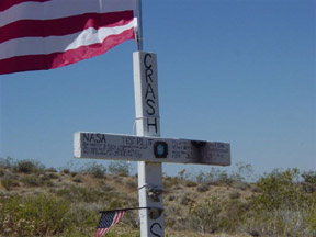 Crash site of NASA Chief Test Pilot Joe Walker in the F-104